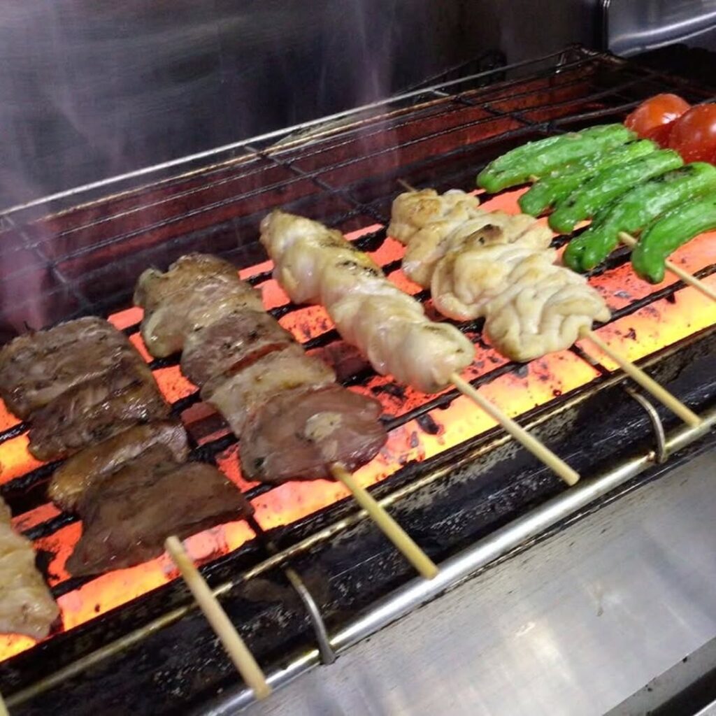 もつ鍋龍のもつ串焼き
