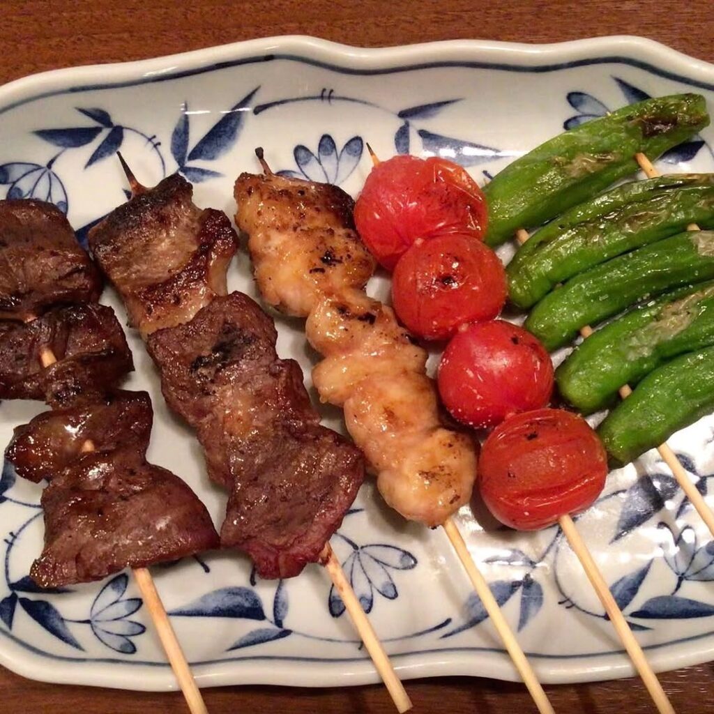 もつ鍋龍富山のもつ串焼き