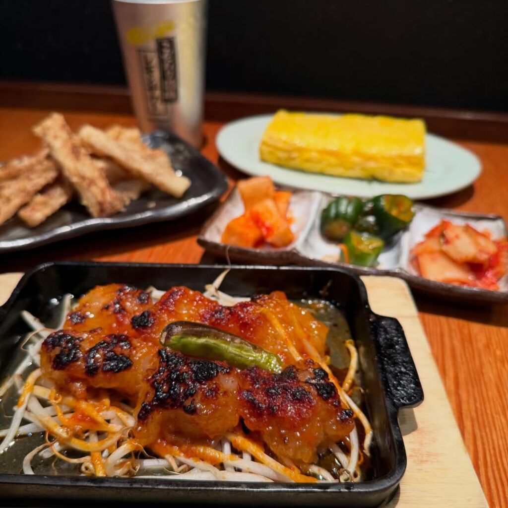 博多もつ鍋龍の牛もつの辛子味噌焼き