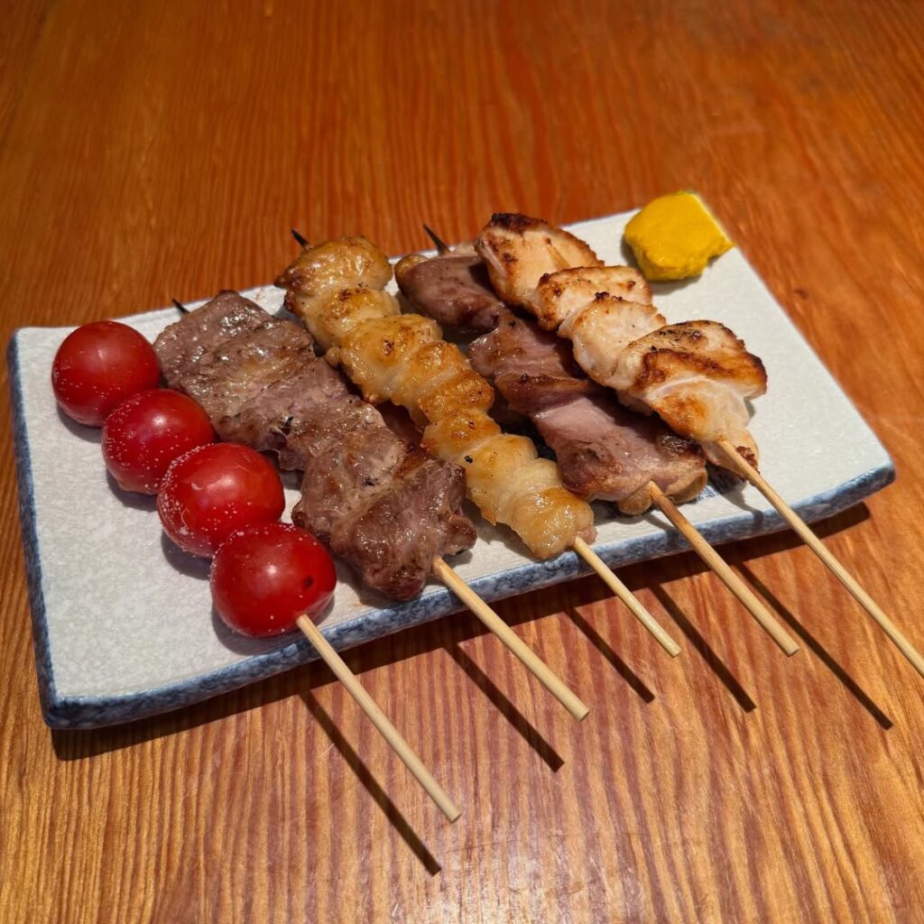 もつ鍋龍富山のもつ串焼き