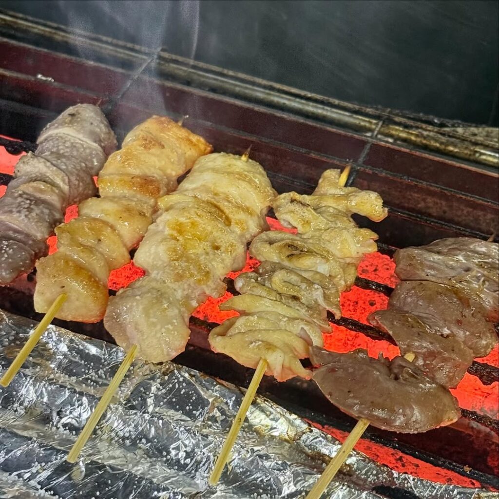 もつ鍋龍富山のもつ串焼き