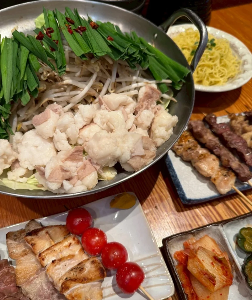 博多もつ鍋龍富山のもつ串焼き