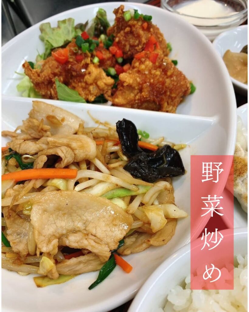 紅虎餃子房ファボーレの週替わりコンビセット