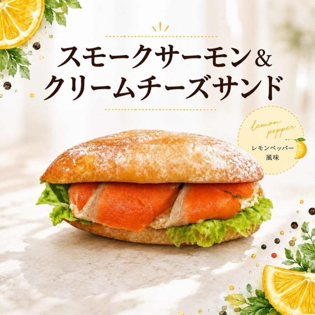 ソルビバのスモークサーモン&クリームチーズサンド